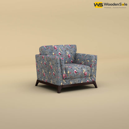 Bruno 1 Seater Sofa (Cotton, Floral Printed)