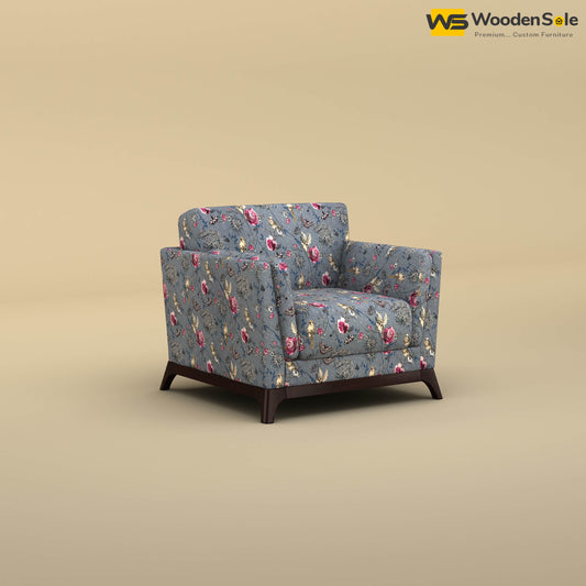Bruno 1 Seater Sofa (Cotton, Floral Printed)