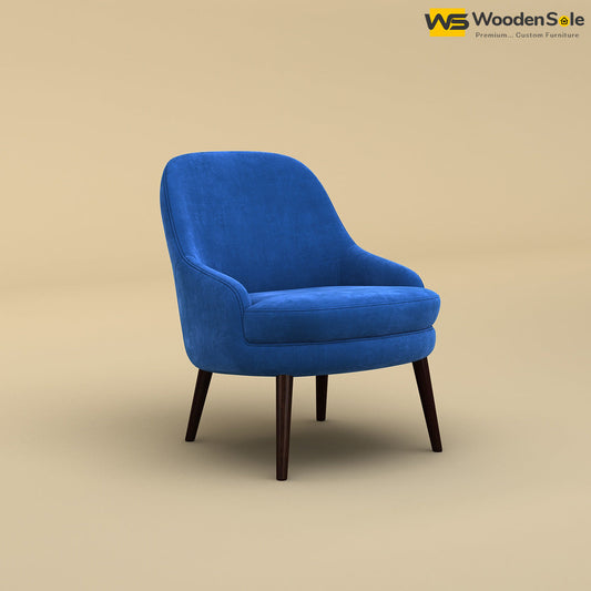 Lawson Lounge Chair (Velvet, Royal Blue)