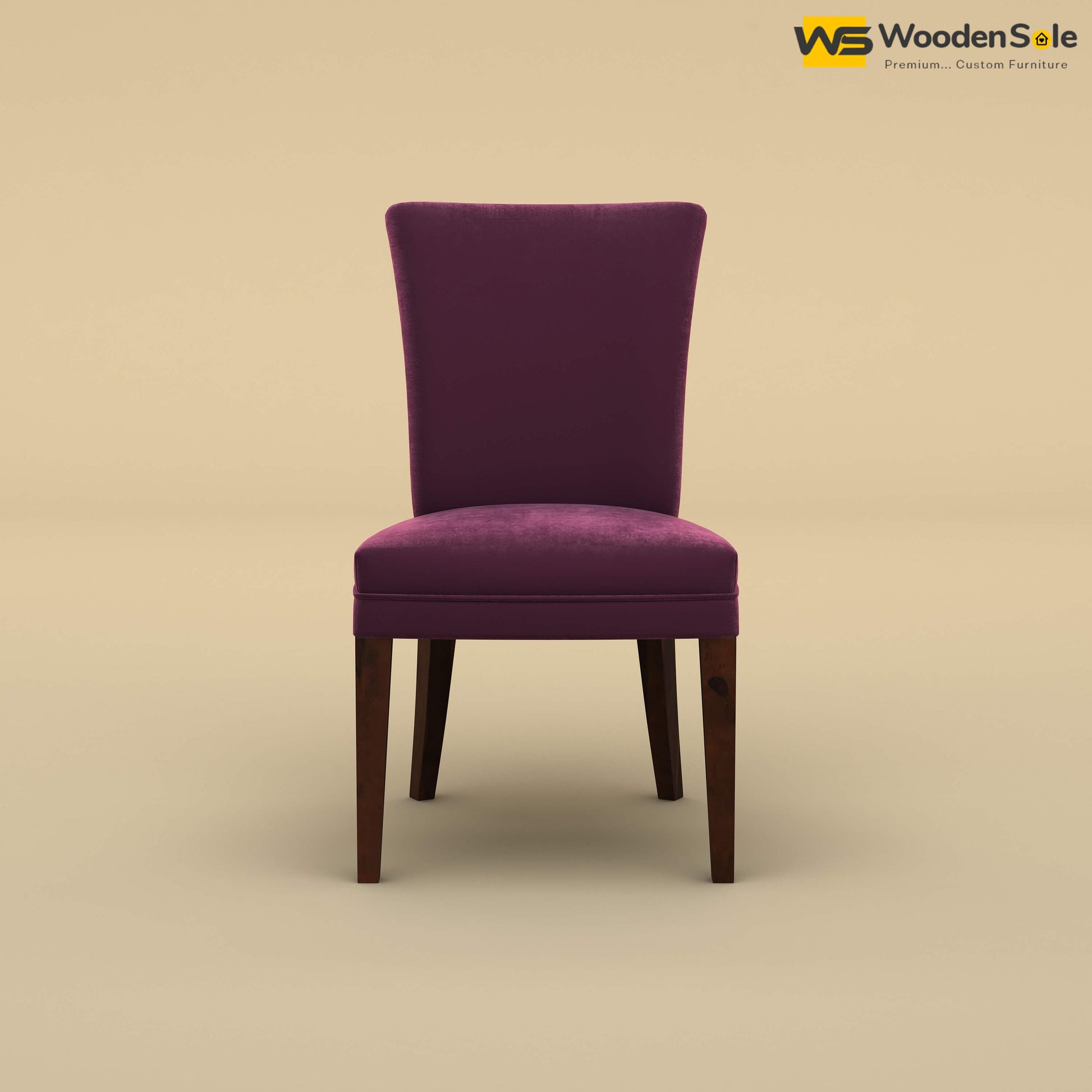 Bently Dining Chair (Velvet, Dark Purple)