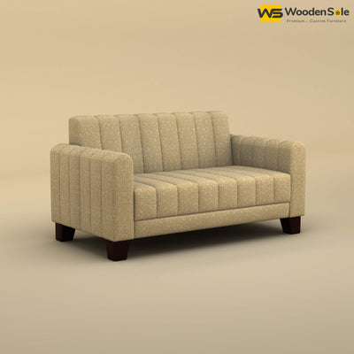 Furo 2 Seater Fabric Sofa (Cotton, Faux Cream)