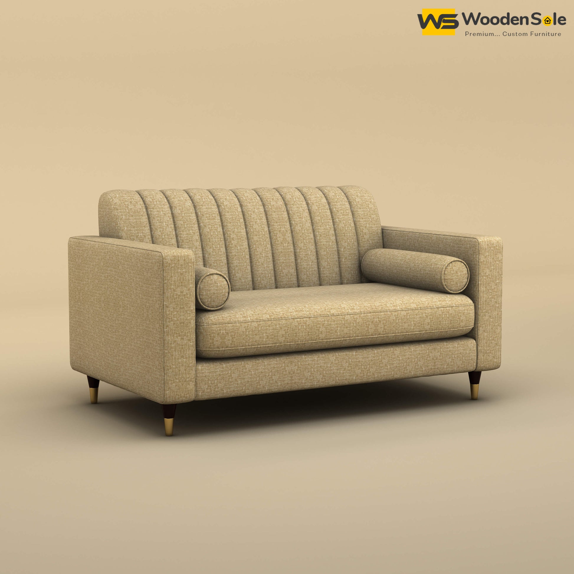 Sashwat Loveseat (Cotton, Faux Cream)