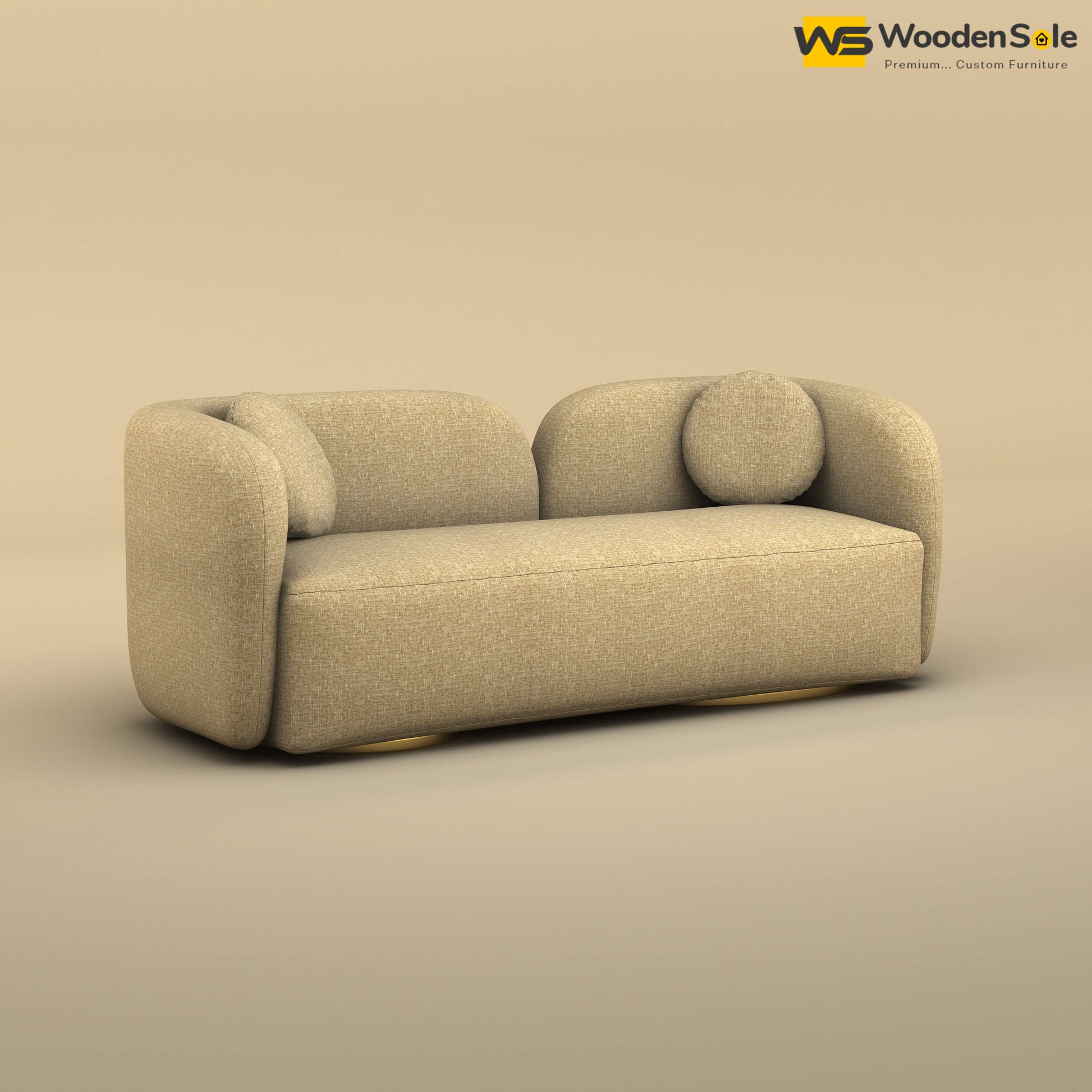 Oslo 3 Seater Interior Sofa (Cotton, Faux Cream)