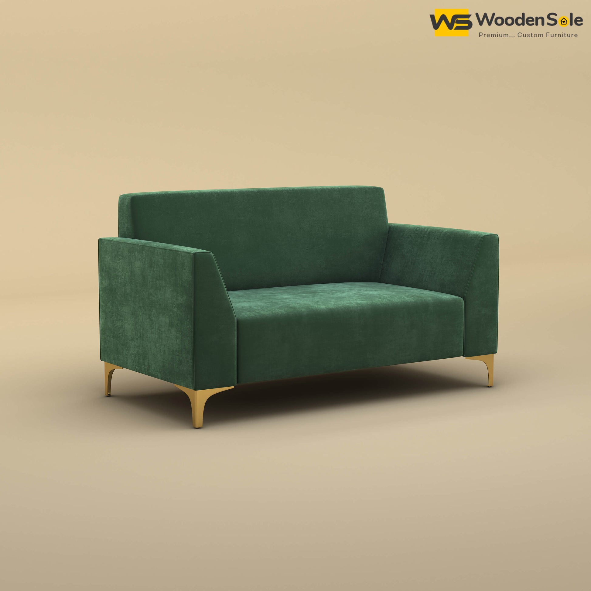 Nayobi 2 Seater Sofa (Velvet, Forest Green)