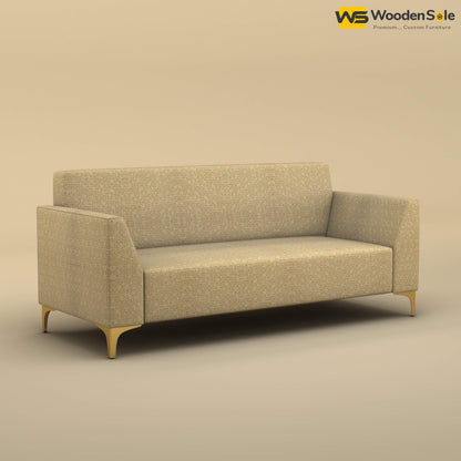 Nayobi 3 Seater Sofa (Cotton, Faux Cream)
