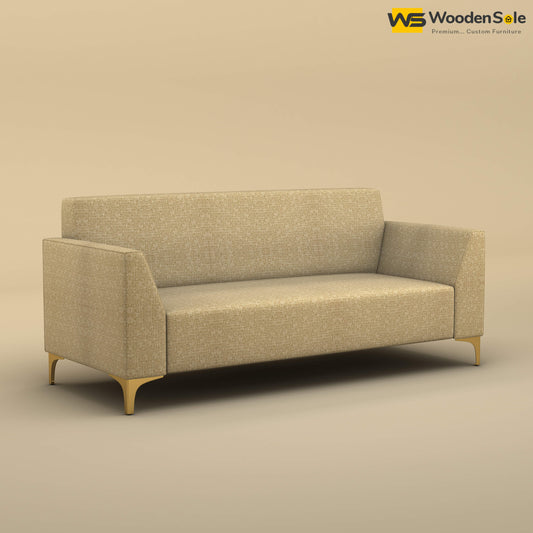 Nayobi 3 Seater Sofa (Cotton, Faux Cream)
