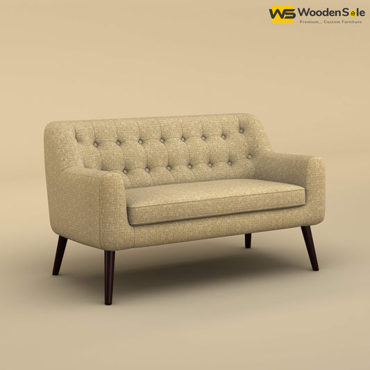Viraj Loveseat Sofa (Cotton, Faux Cream)