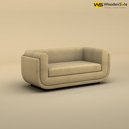 Vedant Two Seater Sofa (Cotton, Faux Cream)
