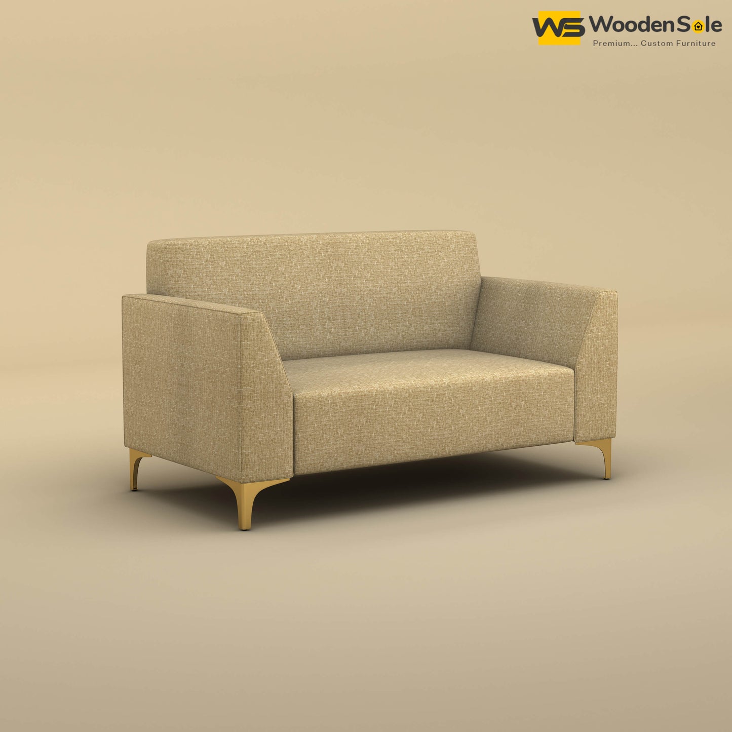 Nayobi 2 Seater Sofa (Cotton, Faux Cream)