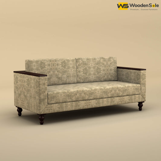 Tivoli 3 Seater Fabric Sofa (Cotton, Patchy Cream)