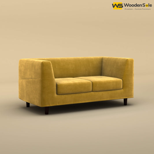 Hardik Loveseat (Velvet, Mustard Yellow)