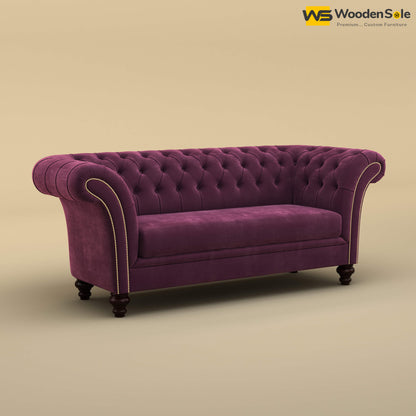 Rolex Loveseat (Velvet, Dark Purple)
