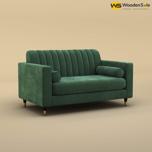 Sashwat Loveseat (Velvet, Forest Green)