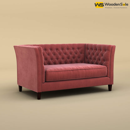Divit Loveseat (Velvet, Pink)