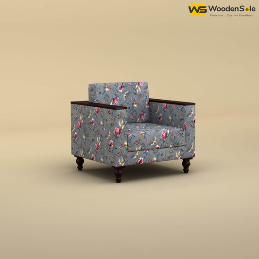 Tivoli 1 Seater Fabric Sofa (Cotton, Floral Printed)