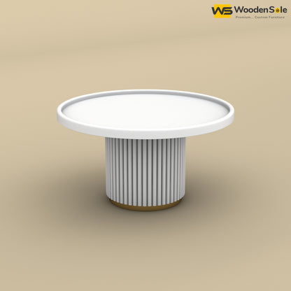 Ciaz Round Coffee Table (White Finish)