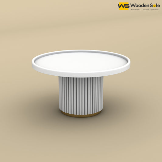 Ciaz Round Coffee Table (White Finish)
