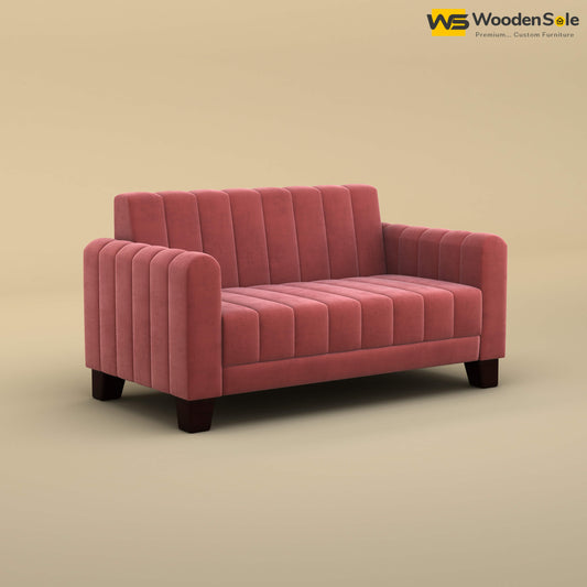 Furo 2 Seater Fabric Sofa (Velvet, Pink)