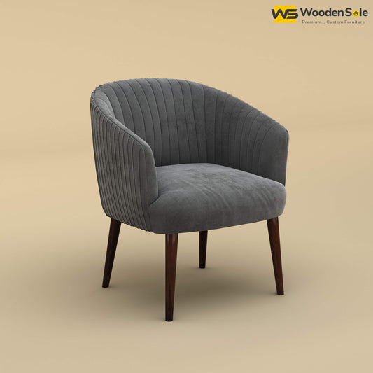 Parker Dining Chair (Velvet, Charcoal Gray)