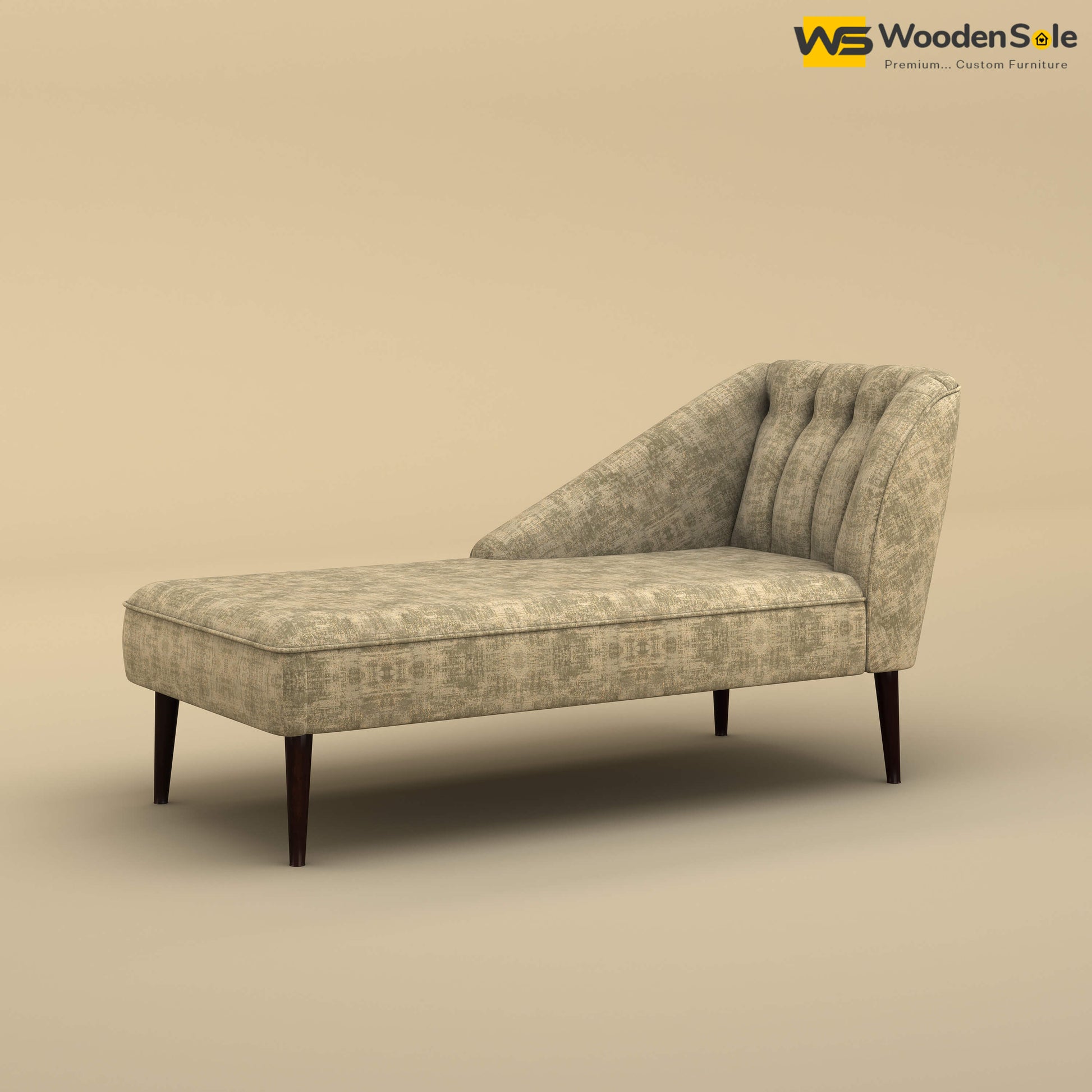 Perla Chaise Lounge (Cotton, Patchy Cream)