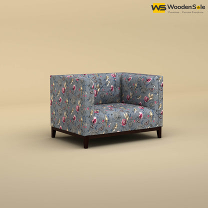 Loren One Seater Fabric Sofa (Cotton, Floral Printed)