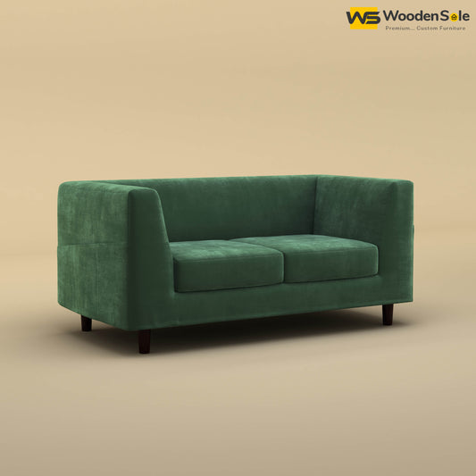 Hardik Loveseat (Velvet, Forest Green)