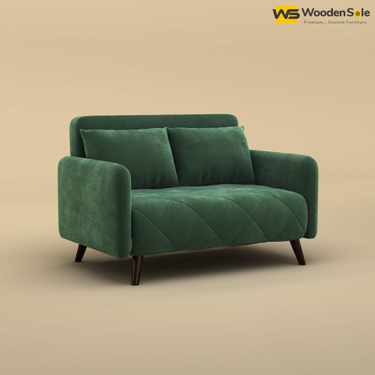 Parth Loveseat (Velvet, Forest Green)