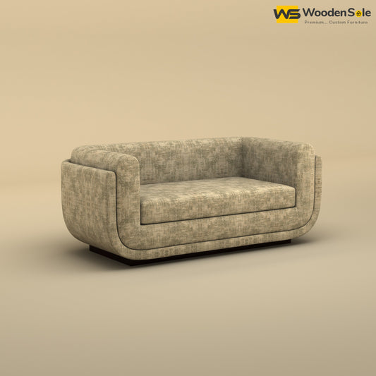 Vedant Two Seater Sofa (Cotton, Patchy Cream)