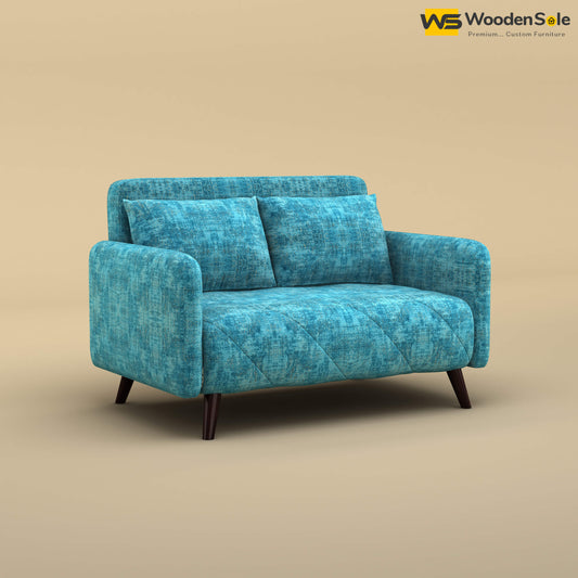 Parth Loveseat (Cotton, Teal Blue)