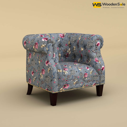 Olivia Wing Chair (Cotton, Floral Printed)