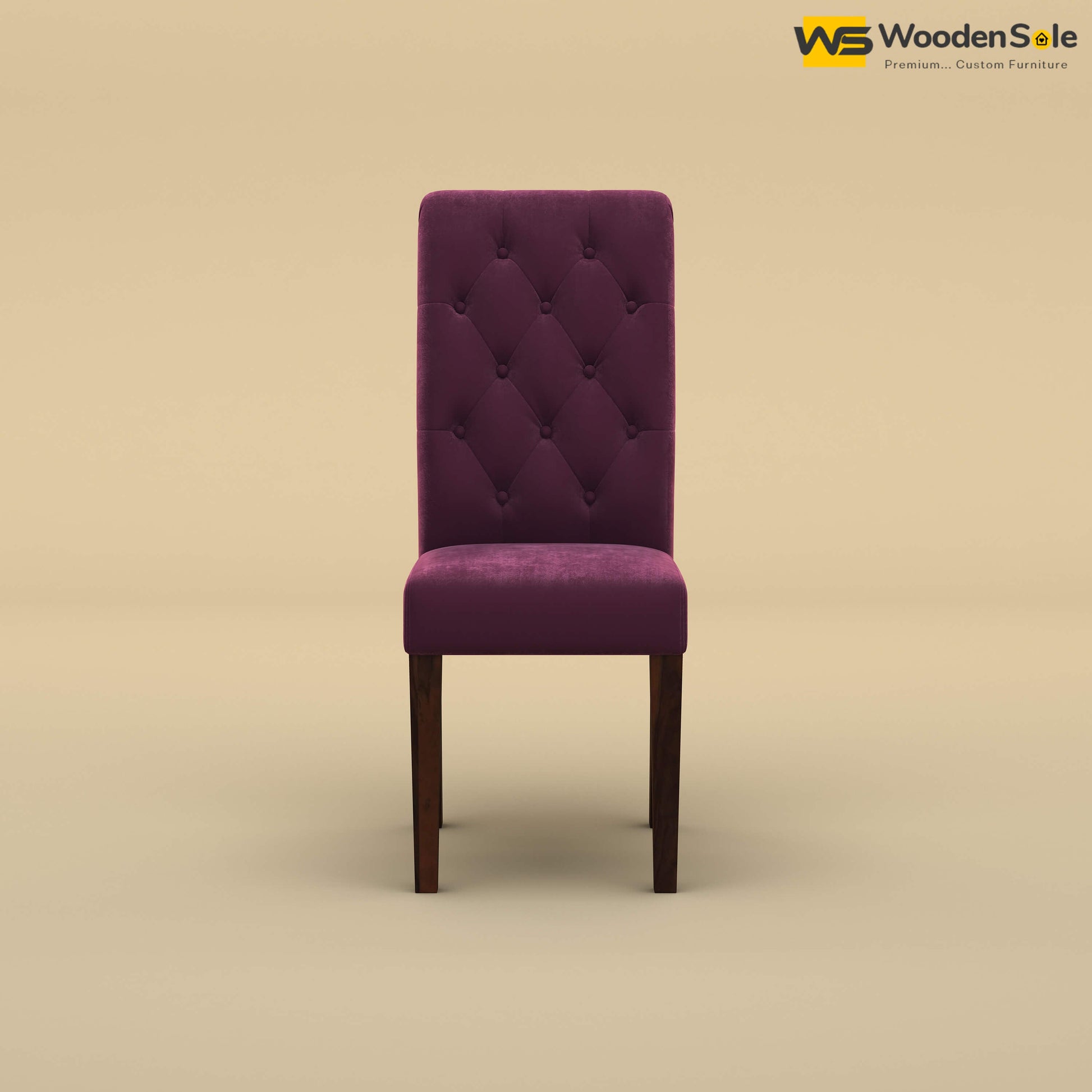Elliot Dining Chair (Velvet, Dark Purple)