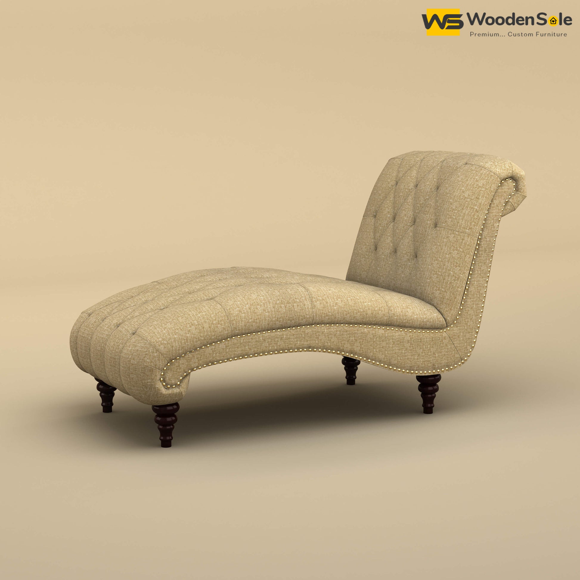 Toronto Chaise Lounge (Cotton, Faux Cream)