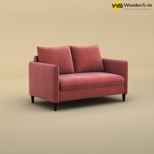 Citron 2 Seater Fabric Sofa (Velvet, Pink)
