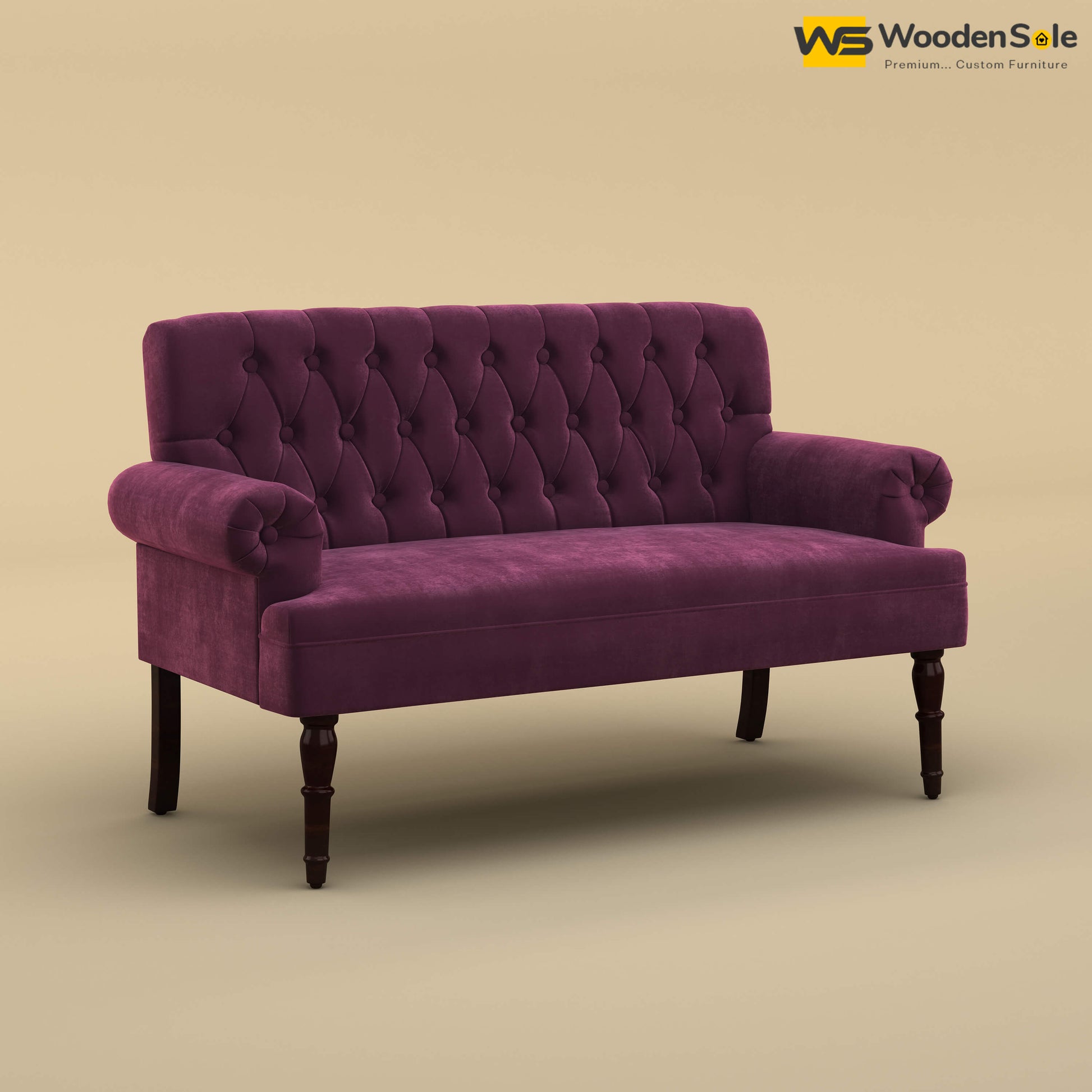 Chetas Love Chair (Velvet, Dark Purple)