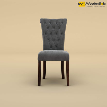 Kia Dining Chair (Velvet, Charcoal Gray)