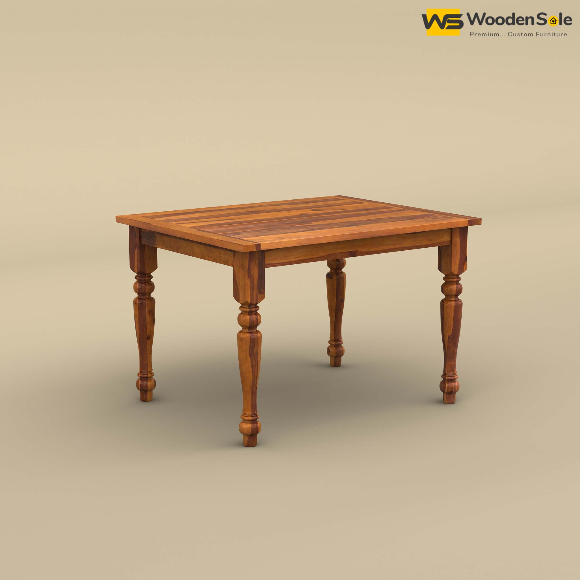 Martha 4 Seater Dining Table (Honey Finish)