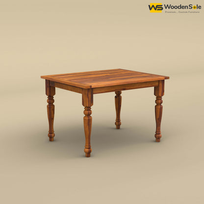 Martha 4 Seater Dining Table (Honey Finish)