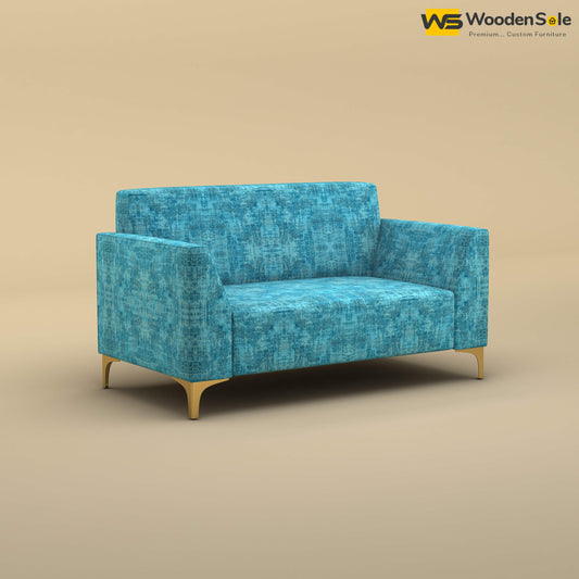 Nayobi 2 Seater Sofa (Cotton, Teal Blue)