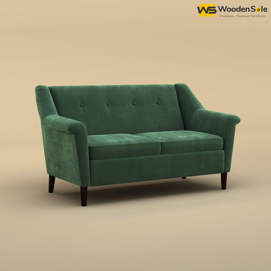 Ojas Loveseat (Velvet, Forest Green)
