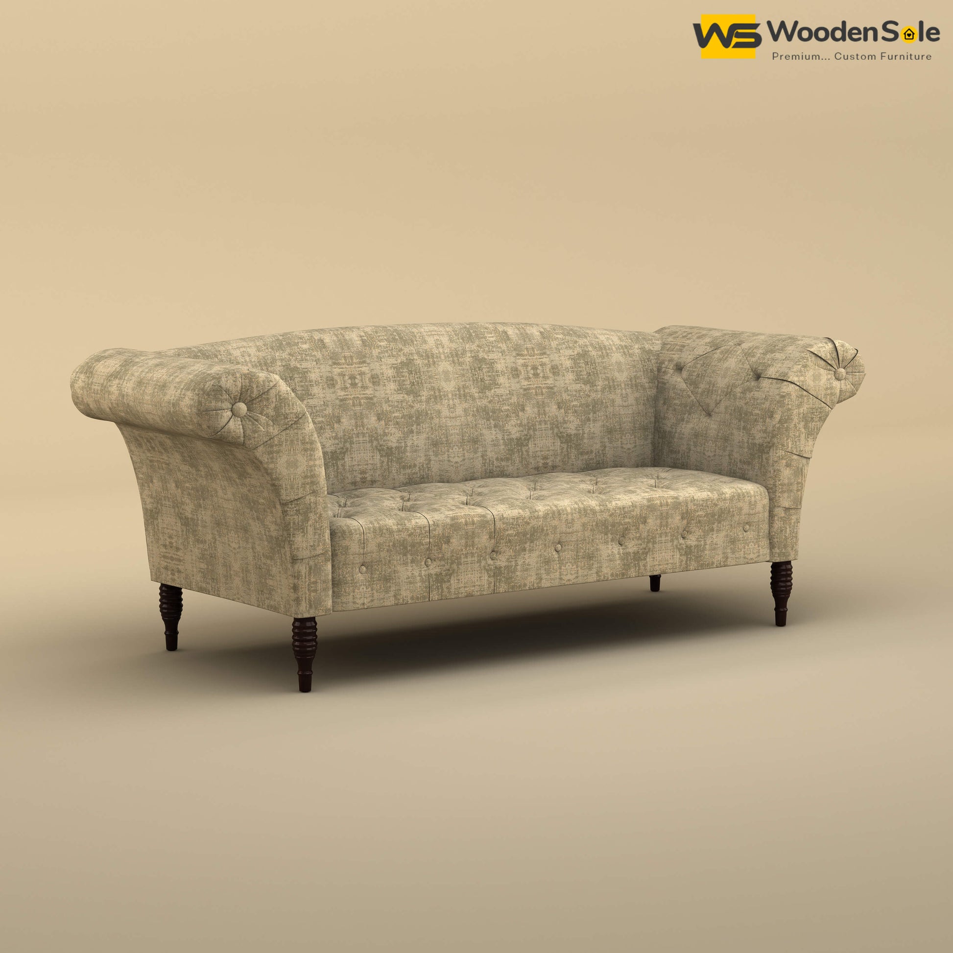 Leo Chaise Lounge (Cotton, Patchy Cream)