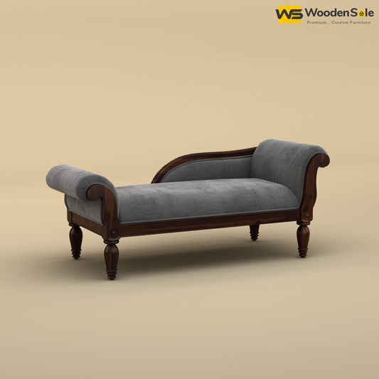 Virat Chaise Lounge (Velvet, Charcoal Gray)