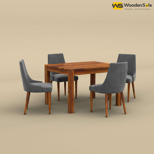 Ashley 4 Seater Dining Table Set (Honey Finish)