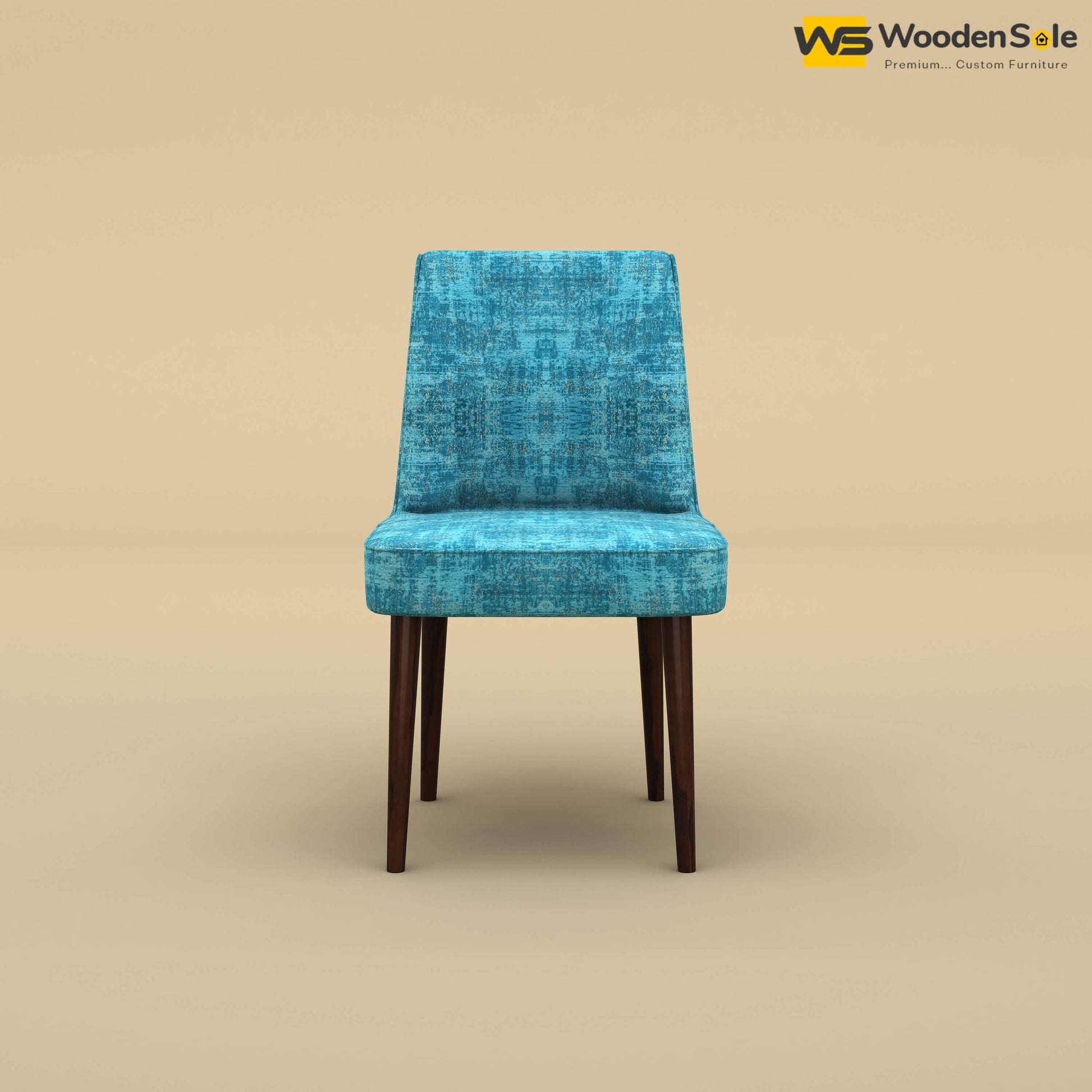 Hardik Dining Chair (Cotton, Teal Blue)