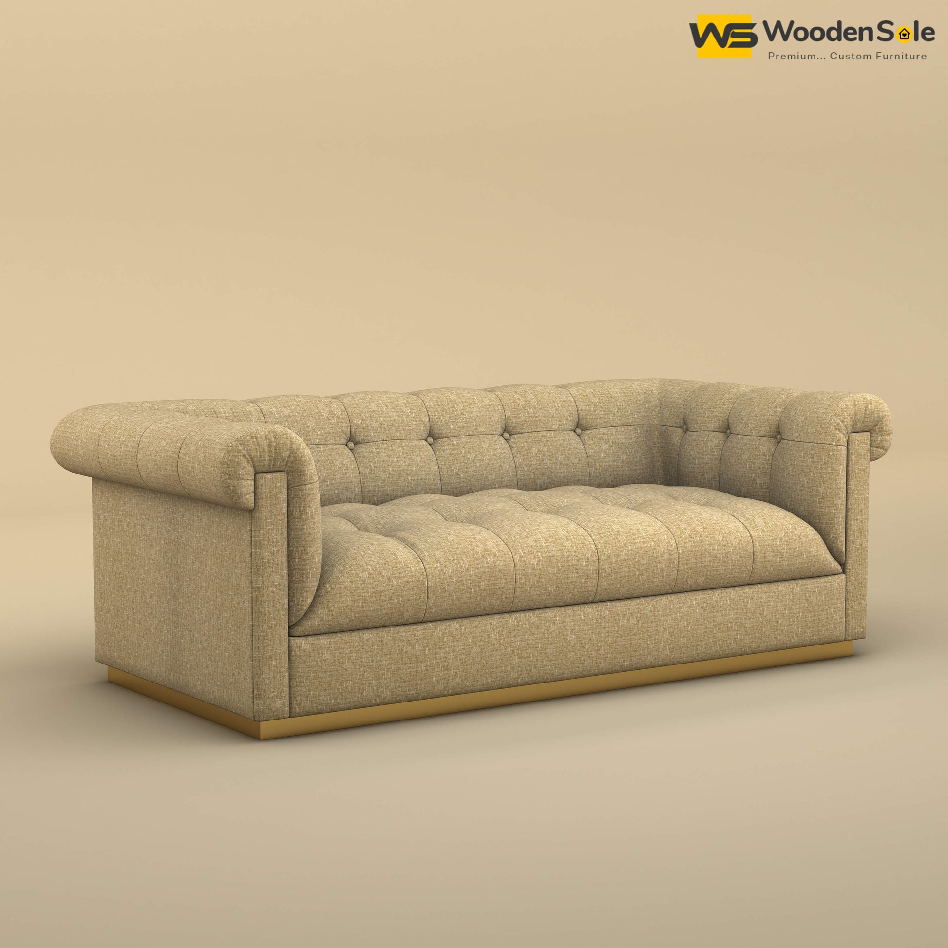 Morrison 3 Seater Fabric Sofa (Cotton, Faux Cream)