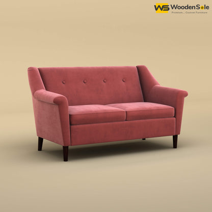 Ojas Loveseat (Velvet, Pink)