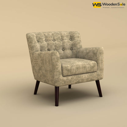 Figo Tufted Lounge Chair (Cotton, Patchy Cream)
