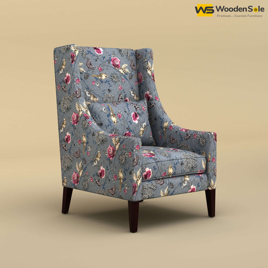 Bonito High Back Lounge Chair (Cotton, Floral Printed)