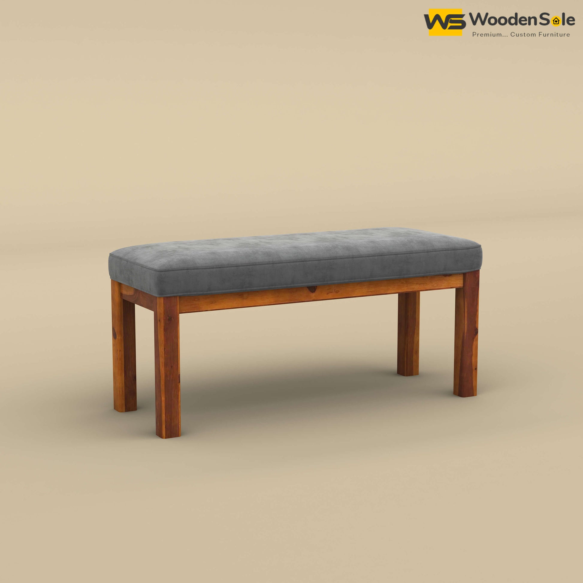 Ashley 6 Seater Dining Table Set with Bench (Honey Finish)