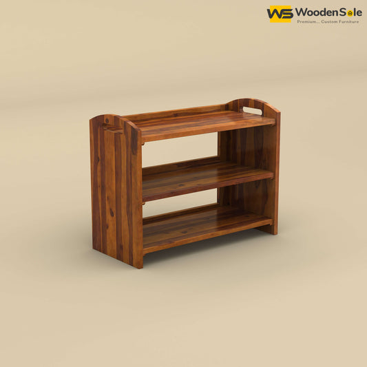 Strip Shoe Rack (Honey Finish)