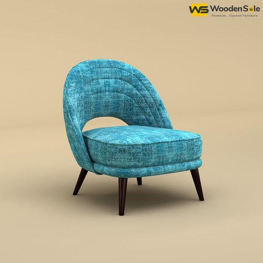 Nyra Lounge Chair (Cotton, Teal Blue)